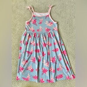 Coco Moom Hawaii Tiare Dress Blue Pink flowers girls size 7/8